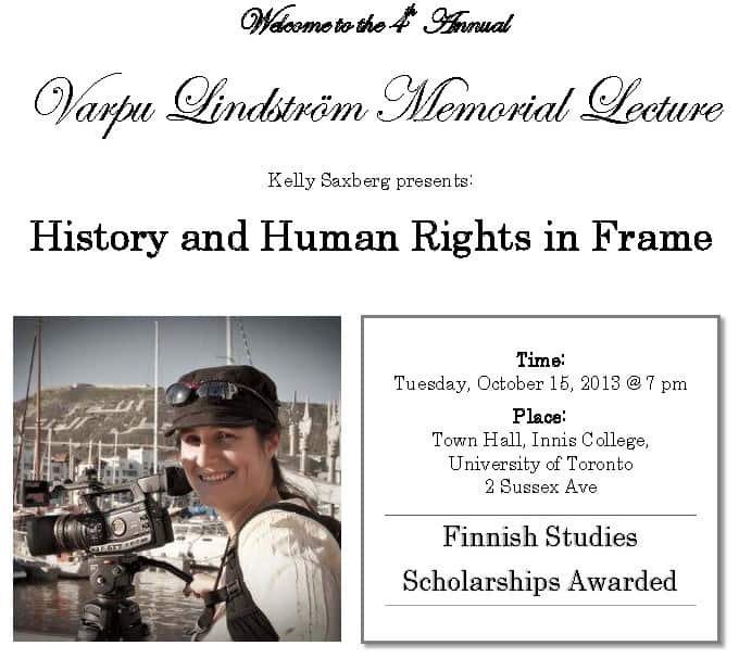 Come Meet and Talk to Members from Toronto Suomi Lions Club Tonight! CFFEF.Finnish Studies Scholarship