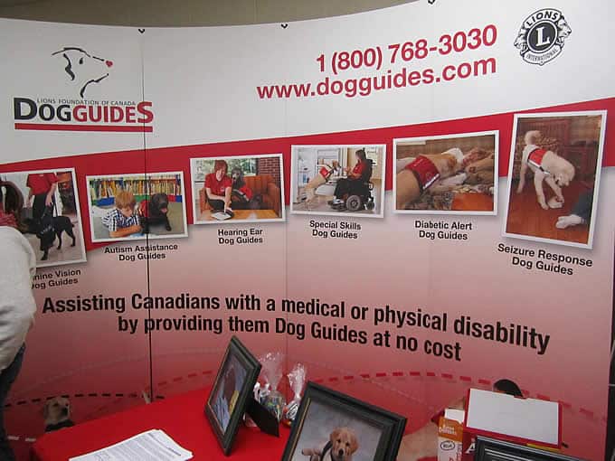The Dog Guides sponsored by the Lions Foundation of Canada is having an Open House on October 26, 2013. We visited the Dog Guides, presented our donation cheque...