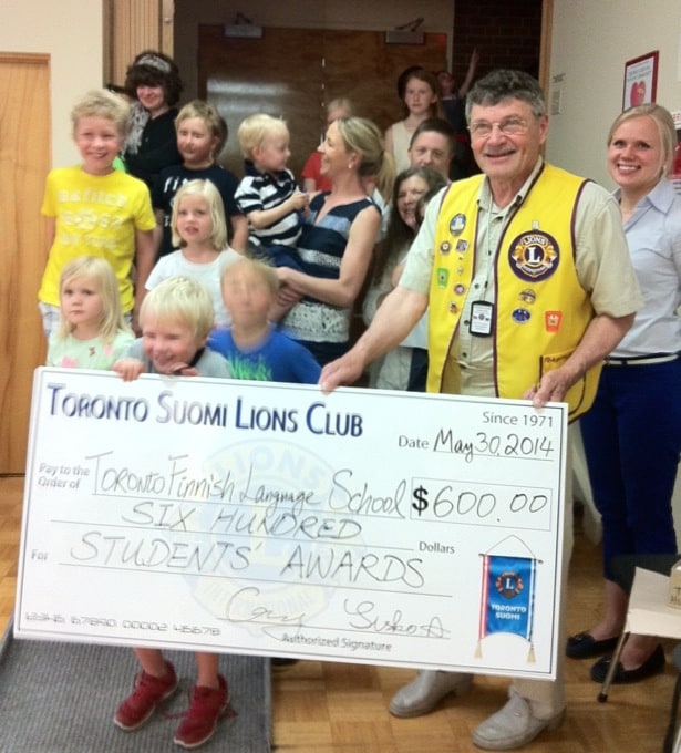 The donation of $600 will be given to selected students as academic awards by the school. 